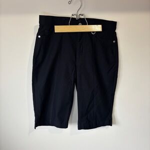 Simon Chang Denim Women’s Black Bermuda Shorts